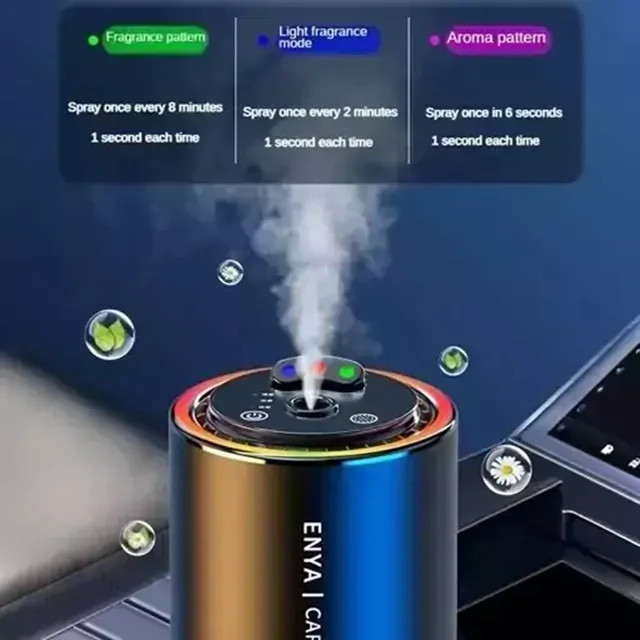 خوشبو کننده هوشمند خودرو مدل F3 با نور RGB و رایحه کلاسیک