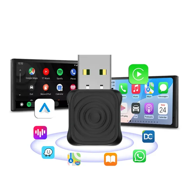دانگل وایرلس کارپلی و اندروید اتو کارلینکیت مدل Mini Ultra
