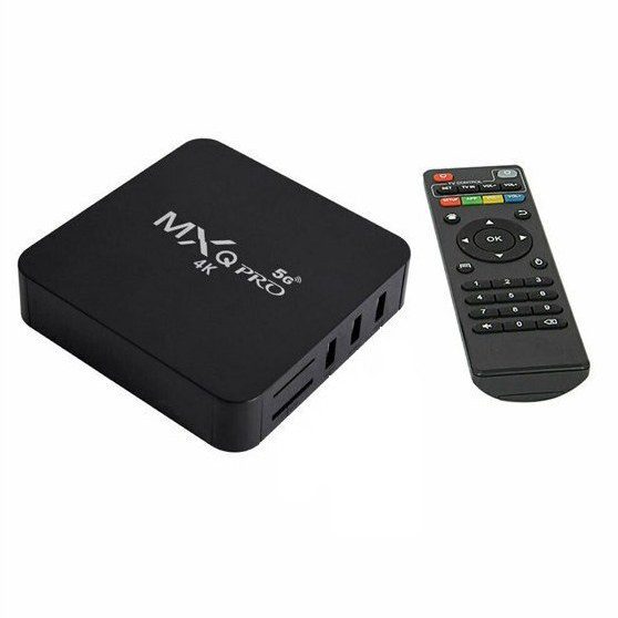 اندروید باکس MXQ-4K با سیستم عامل Android TV 9 و ریموت دار