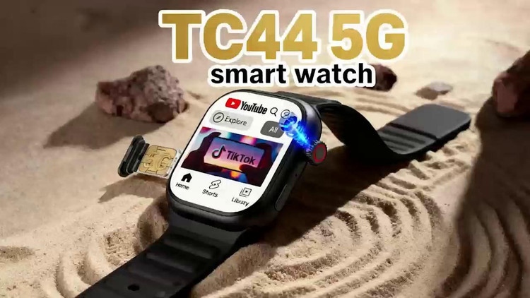 ساعت هوشمند Telzeal TC44 سیم کارت خور با حافظه ۶۴ گیگ و رم ۶ گیگابایت