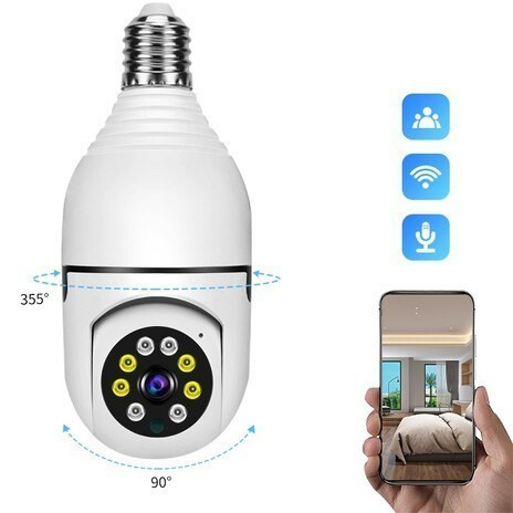 دوربین مداربسته تحت شبکه بیسیم لامپی 2 مگاپیکسل مدل YsxLite با چرخش 360 درجه افقی