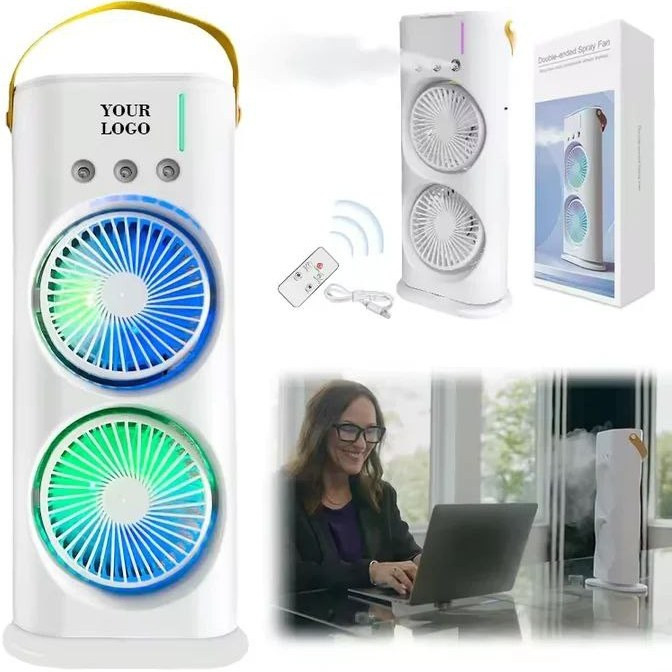 پنکه مه پاش دو طرفه شارژی مدل Double Ended Spray Fan