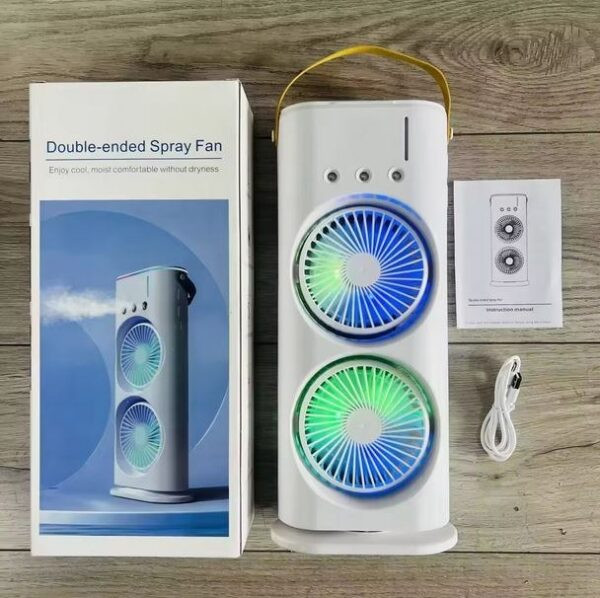 پنکه مه پاش دو طرفه شارژی مدل Double Ended Spray Fan