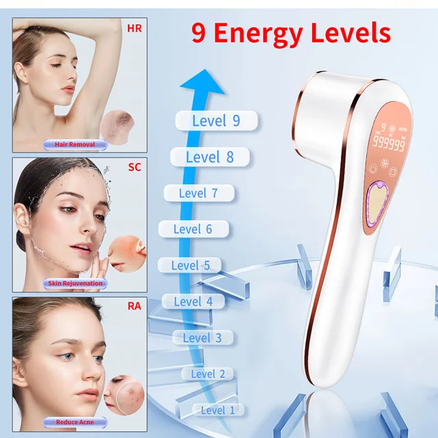 دستگاه لیزر خانگی حذف موهای زائد ۱ میلیون شات مدل BHRL-11
